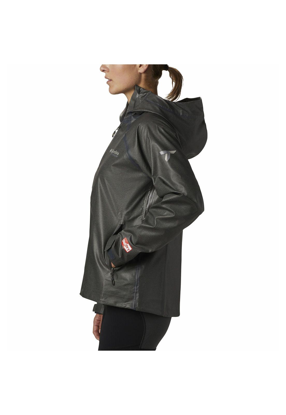 Cortaviento Mujer Outdry Ex Reign Jkt Nylon Gris-3