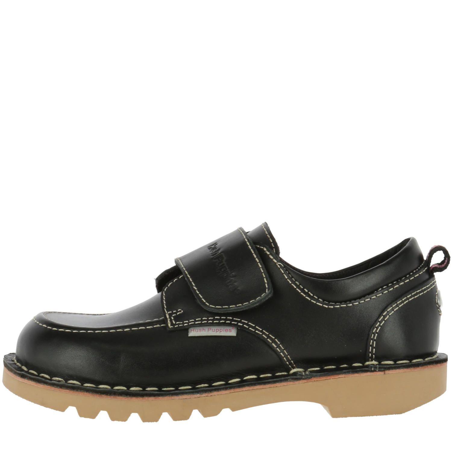 Zapato Niña Cuero Spring Velcro Ii Negro-2