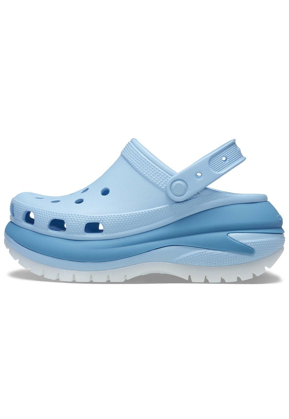 Zueco Crocs Mujer Megacrush Matte Celeste-1