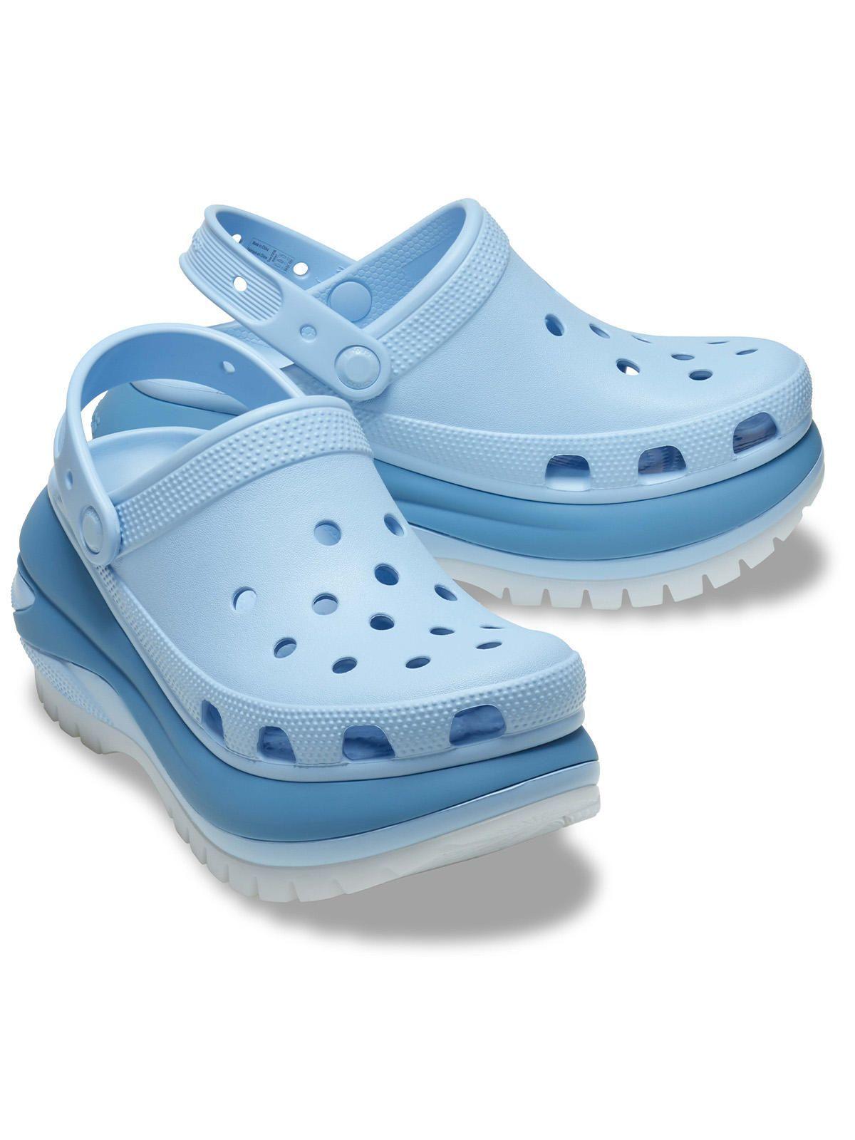 Zueco Crocs Mujer Megacrush Matte Celeste-3