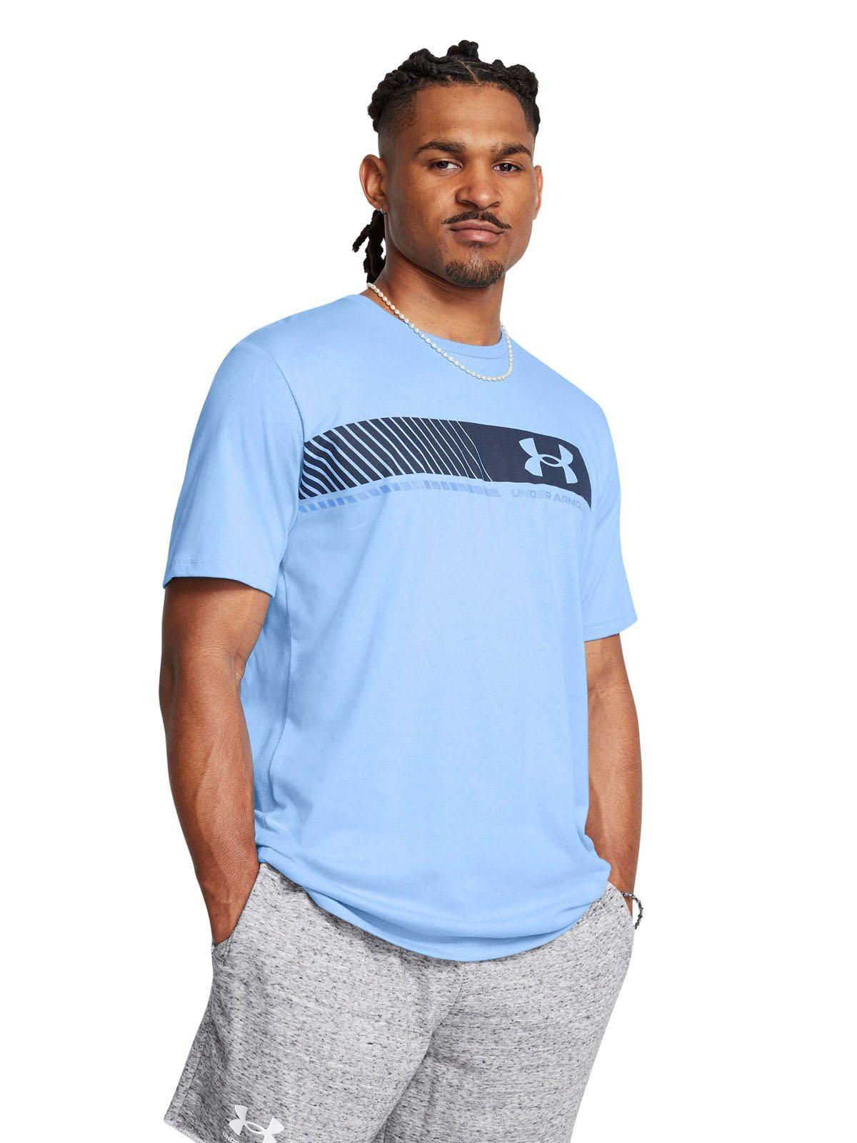 Polera manga corta Leftchest hombre Azul-3