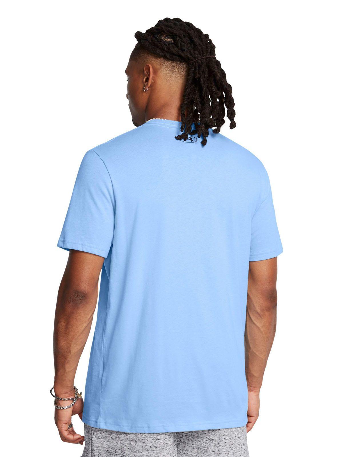 Polera manga corta Leftchest hombre Azul-4