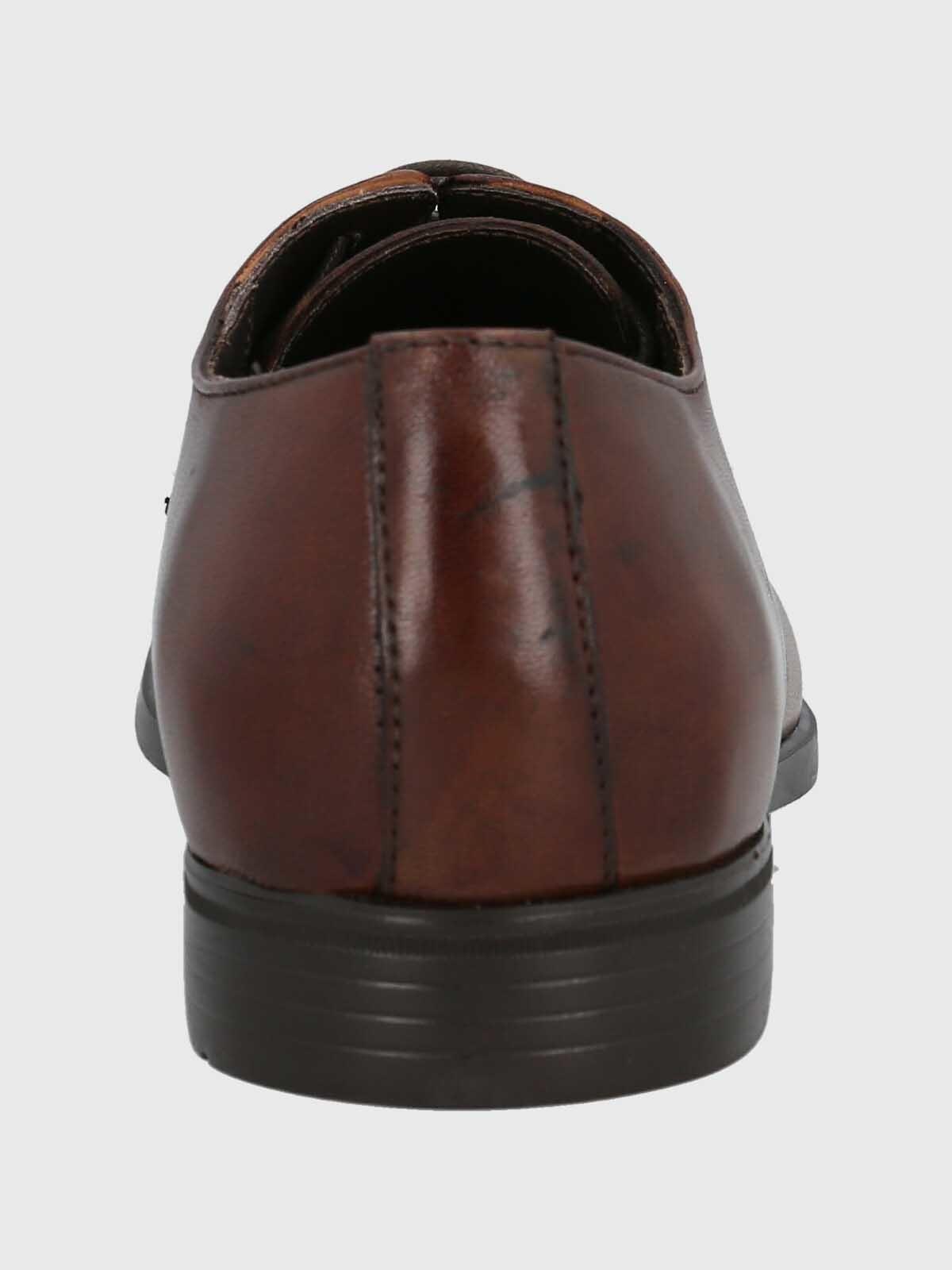 Zapato Italiano Hombre Cuero Leccio Café-6