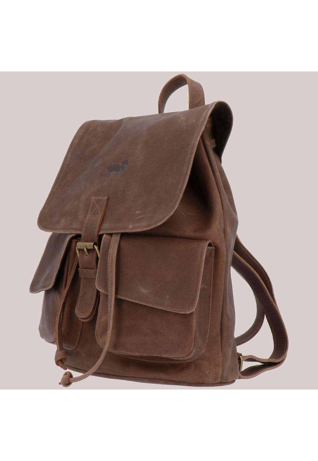 Mochila Cuero CdRkf Chocolate-1