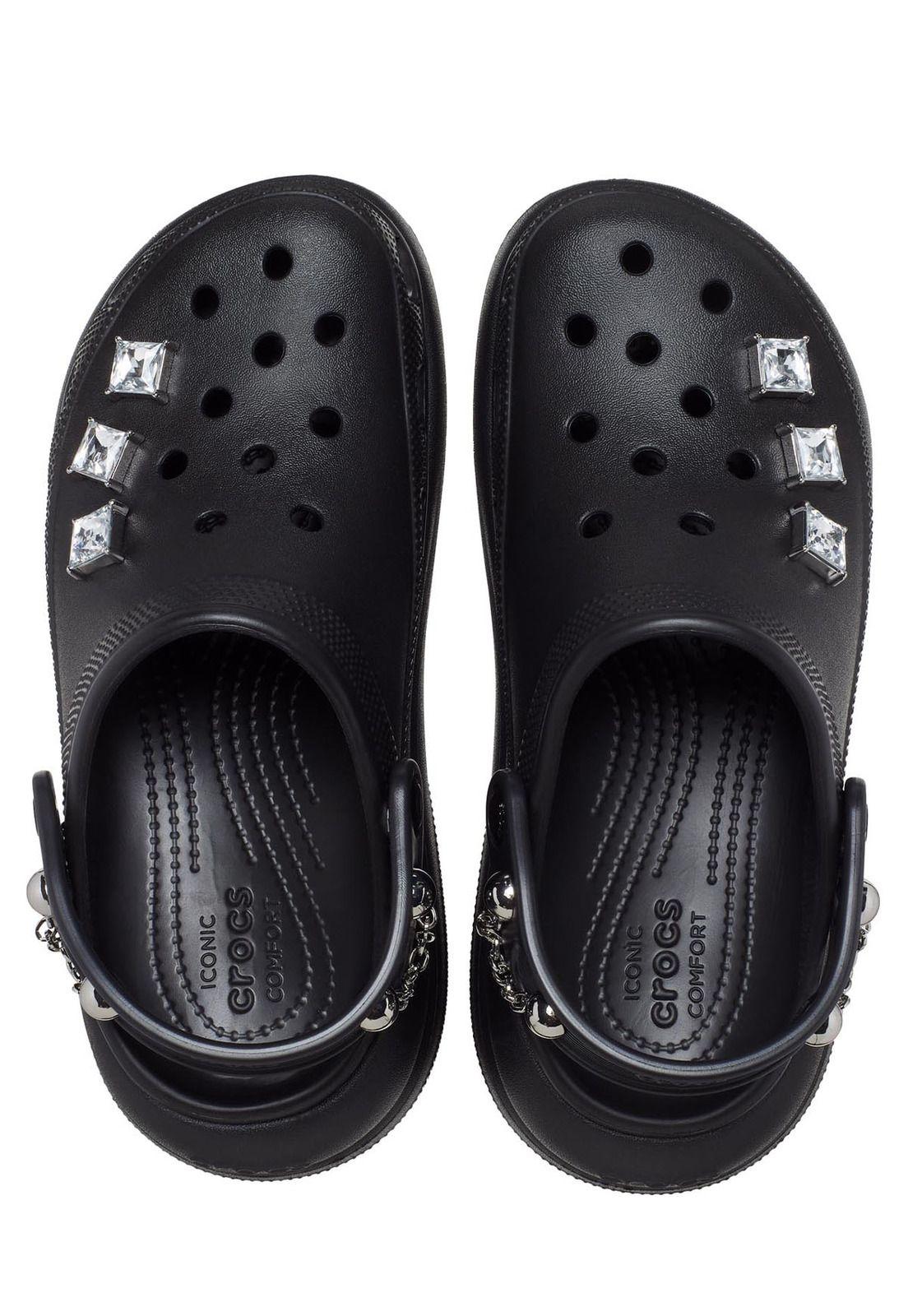 Zueco Mujer Crush Punk Clog Negro-4