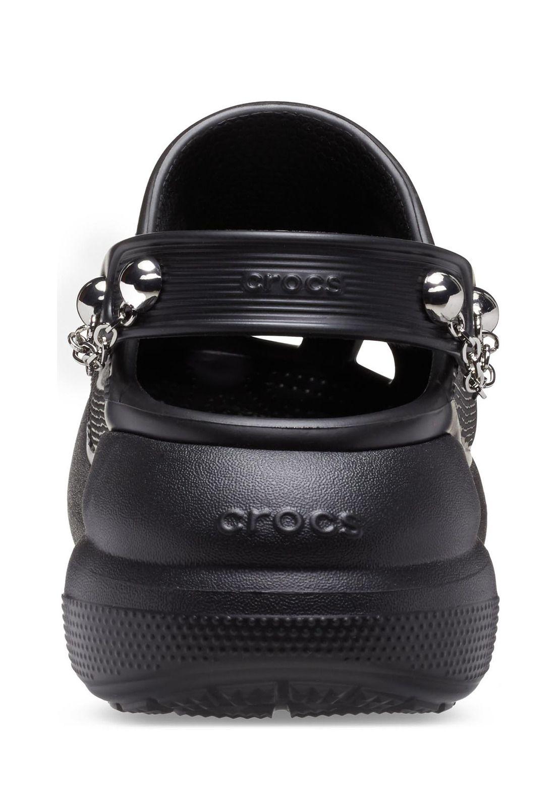 Zueco Mujer Crush Punk Clog Negro-7
