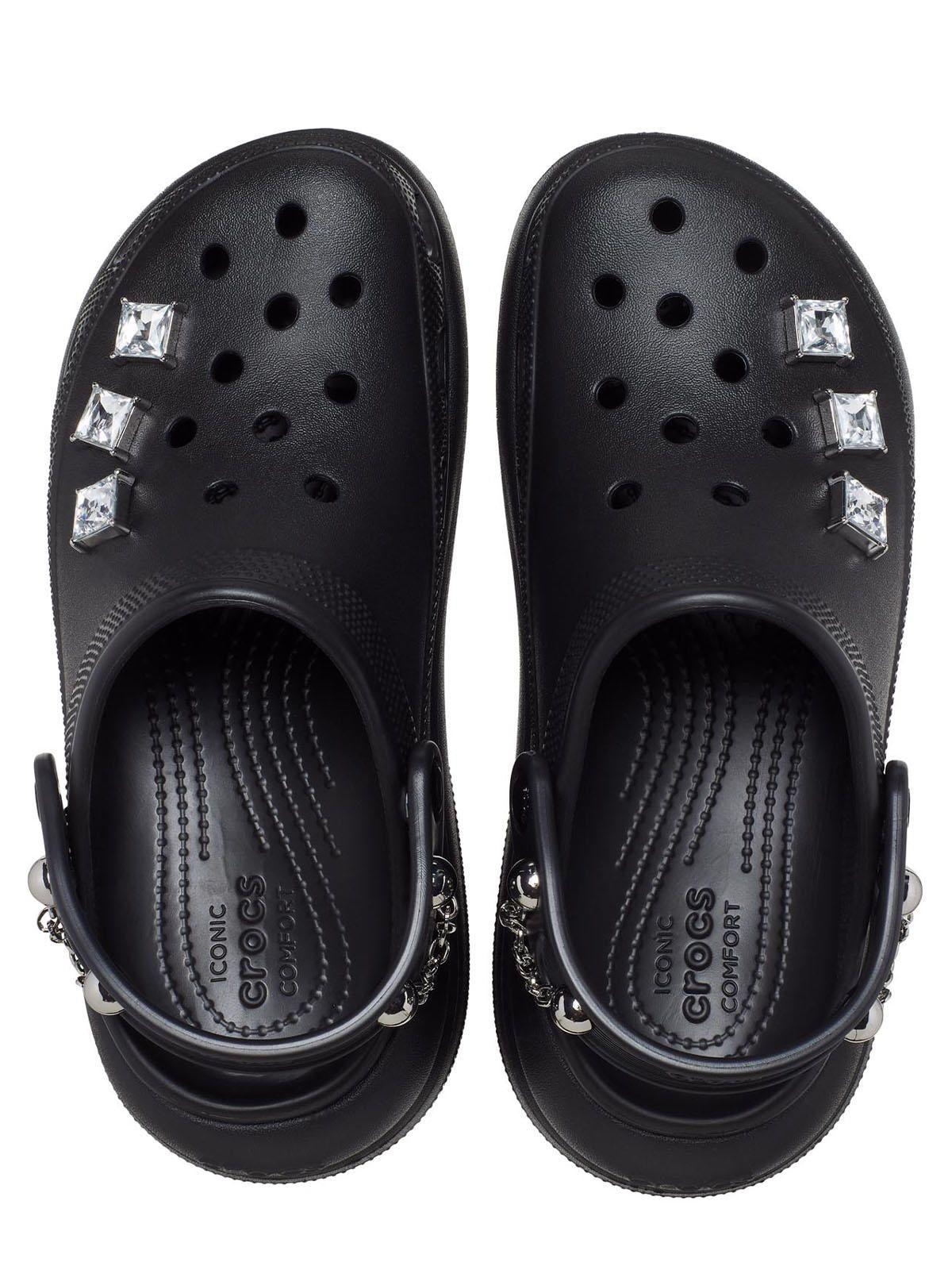 Zueco Crocs Mujer Crush Punk Clog Negro-4