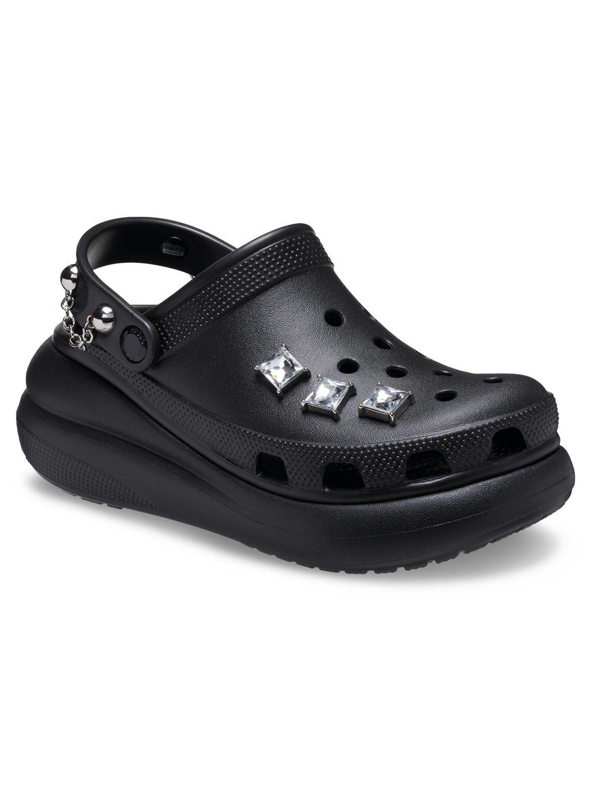 Zueco Crocs Mujer Crush Punk Clog Negro-6