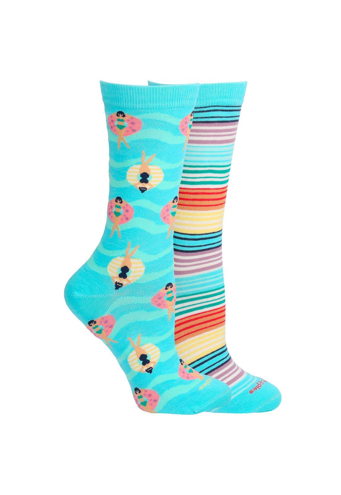 Calcetín Mujer V22W Pack Summer Turquesa-0