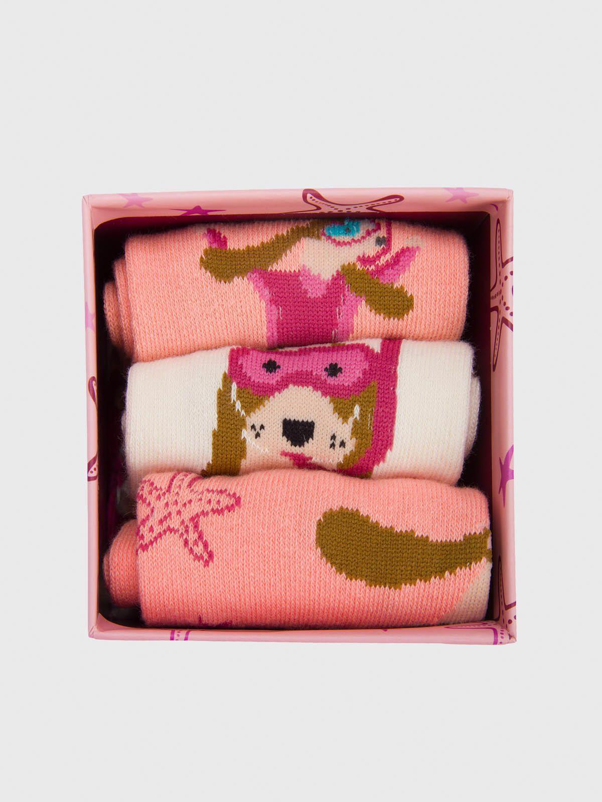 Pack 3 Calcetin Niña Dive Multicolor-3