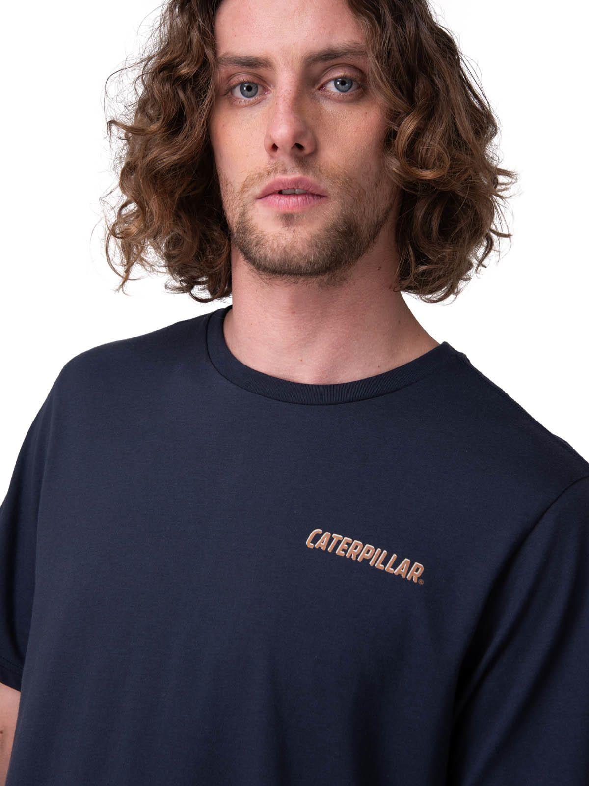 Polera Manga Corta Caterpillar Track Ty Hombre Azul-3