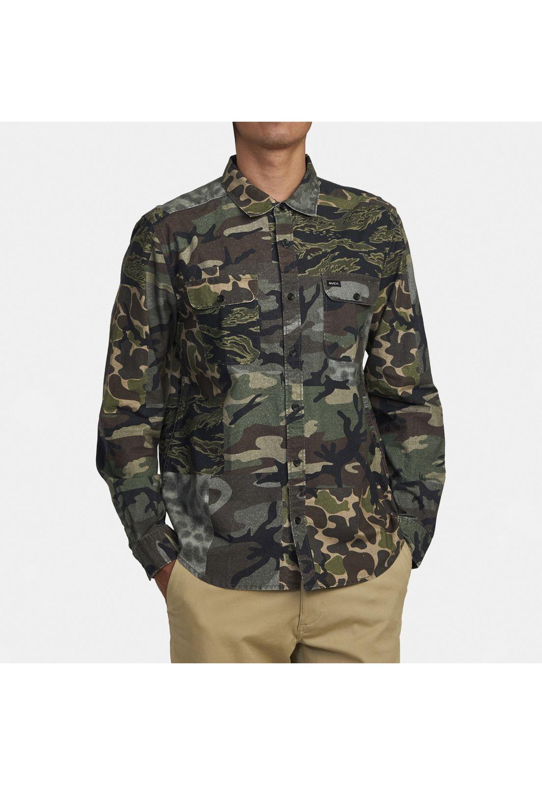 Camisa M/L Hombre Panhandle Ls Fl M Wv Verde-0