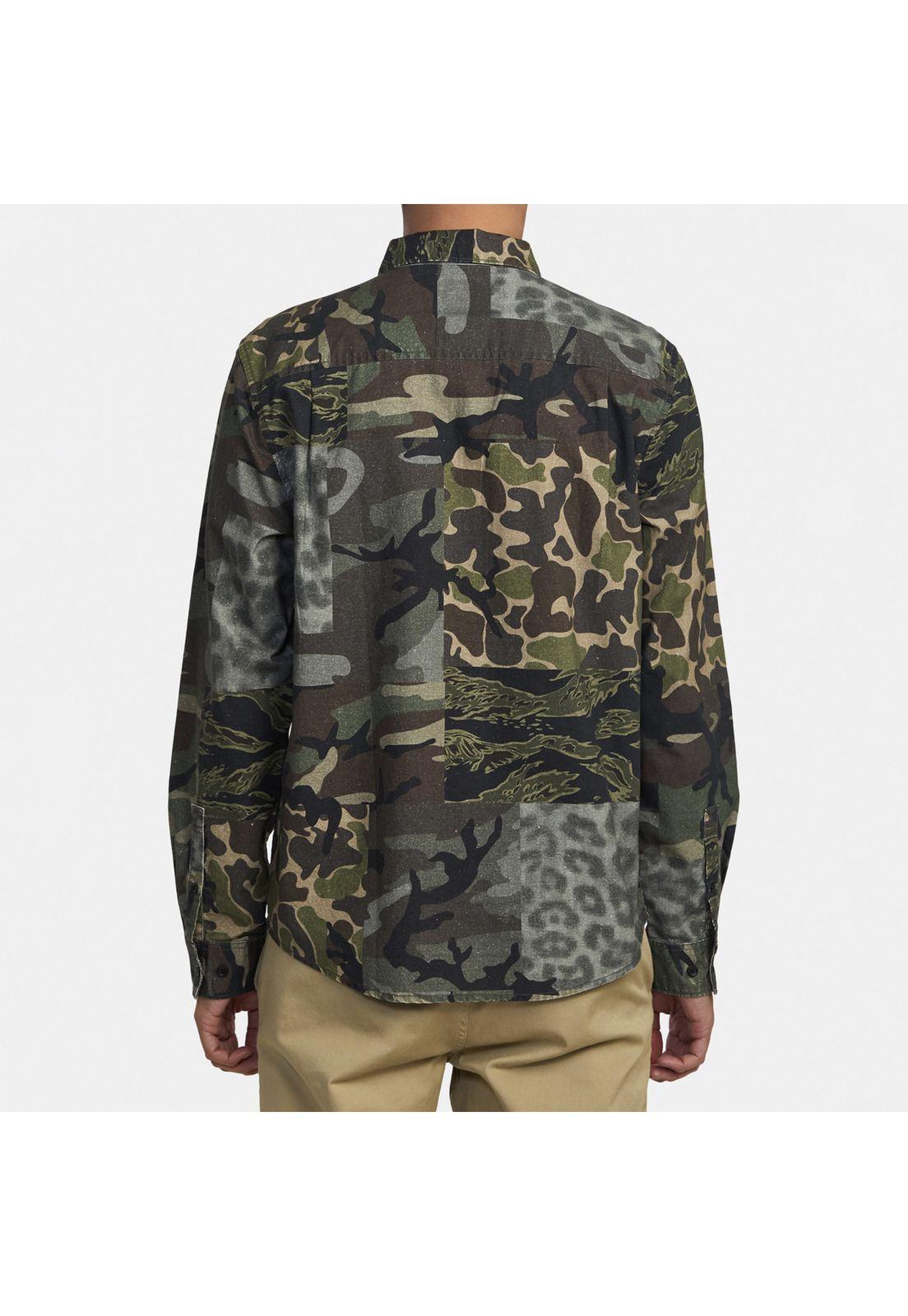Camisa M/L Hombre Panhandle Ls Fl M Wv Verde-1