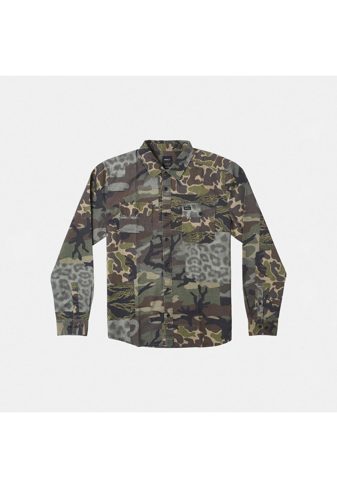 Camisa M/L Hombre Panhandle Ls Fl M Wv Verde-6