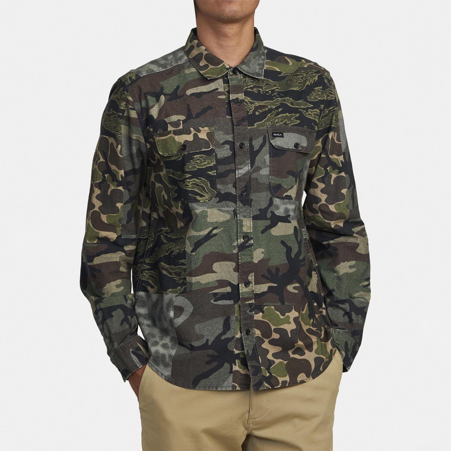 Camisa M/L Hombre Panhandle Ls Fl M Wv Verde-0