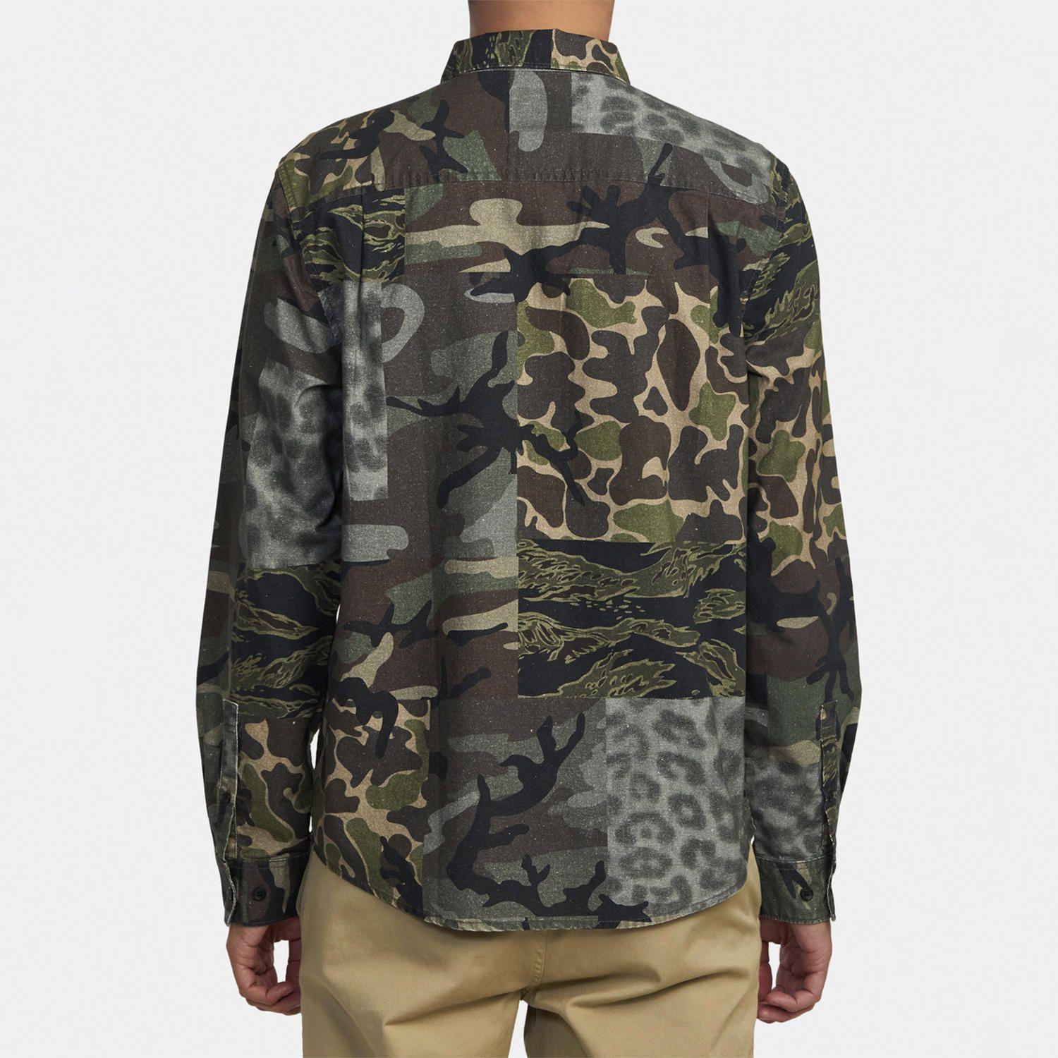Camisa M/L Hombre Panhandle Ls Fl M Wv Verde-1