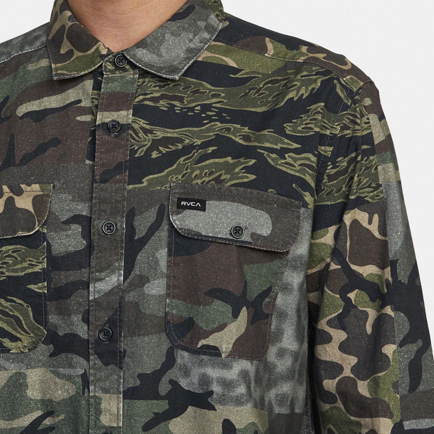 Camisa M/L Hombre Panhandle Ls Fl M Wv Verde-3