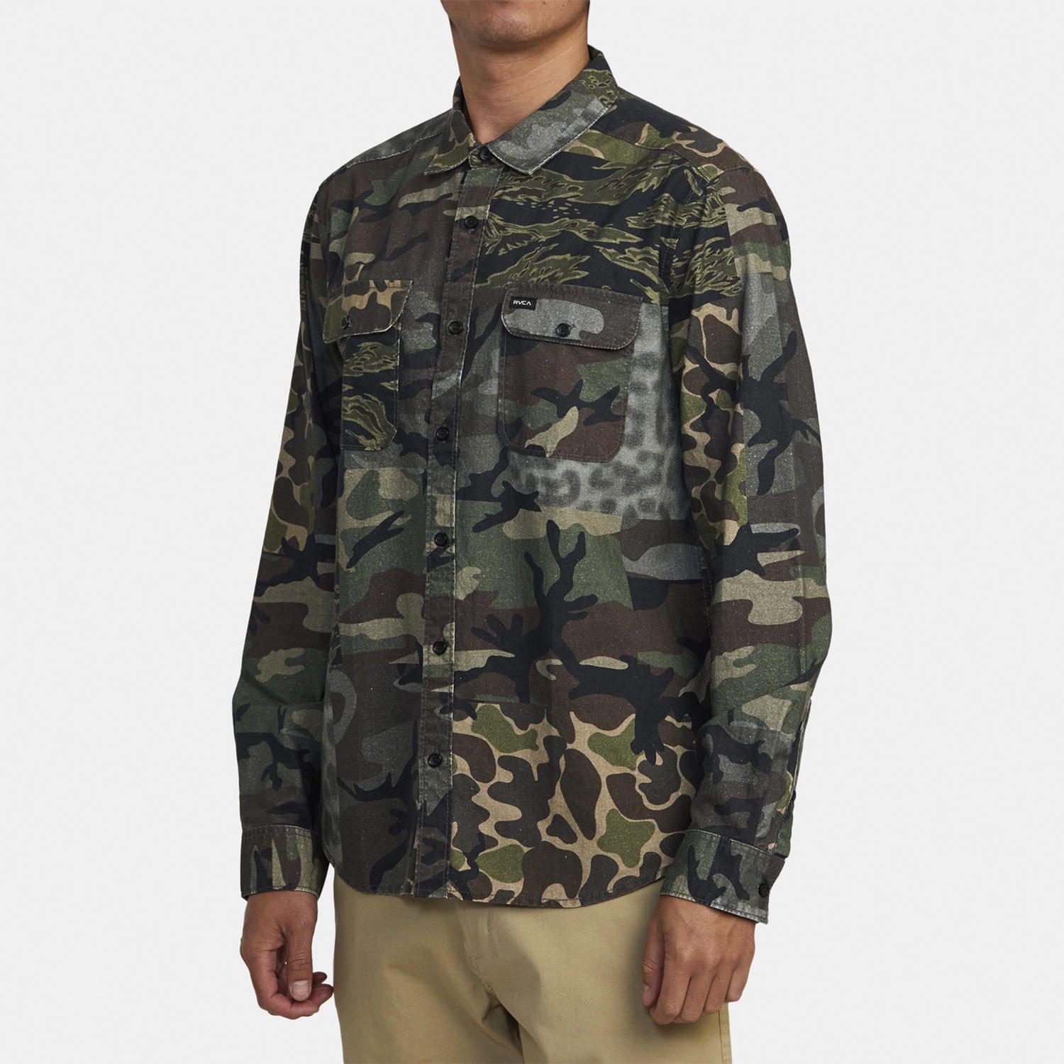 Camisa M/L Hombre Panhandle Ls Fl M Wv Verde-4