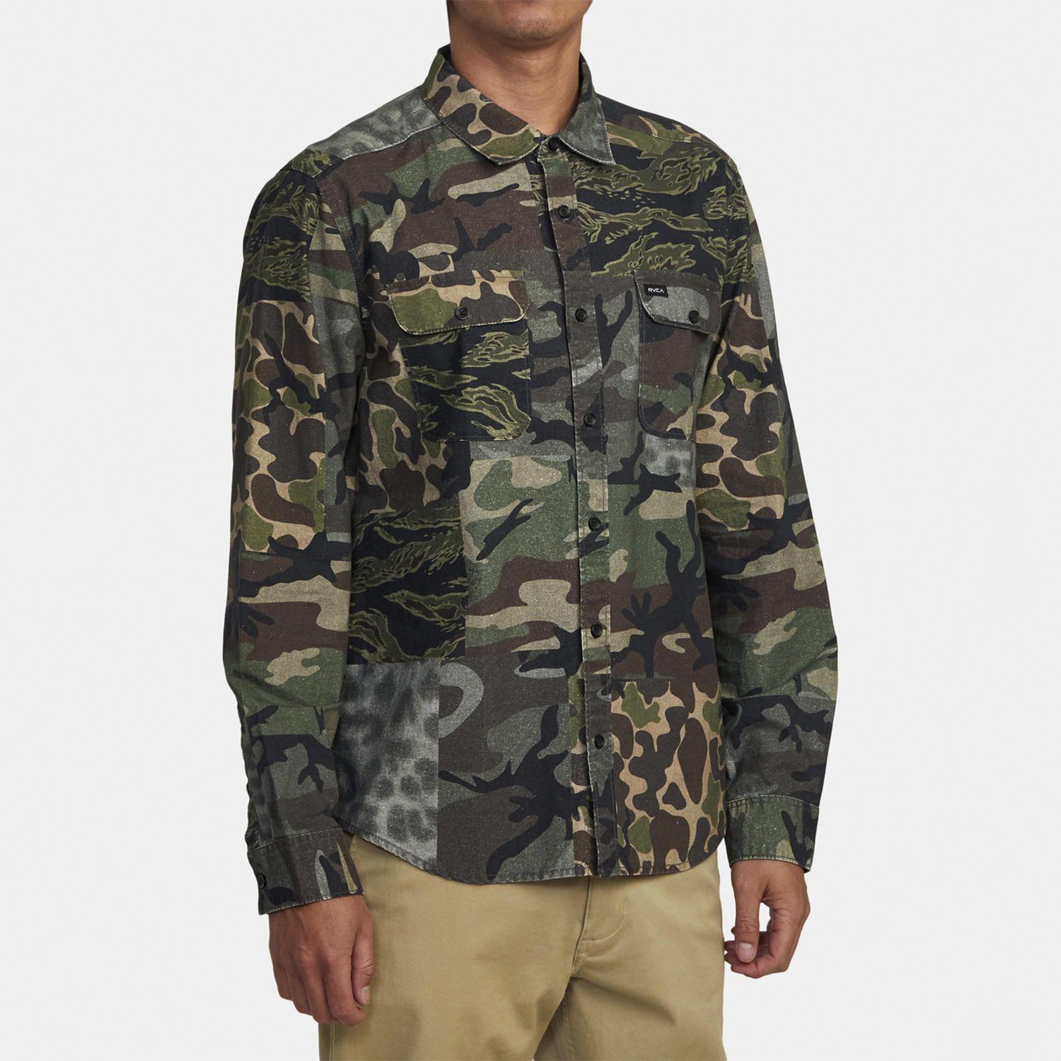 Camisa M/L Hombre Panhandle Ls Fl M Wv Verde-5