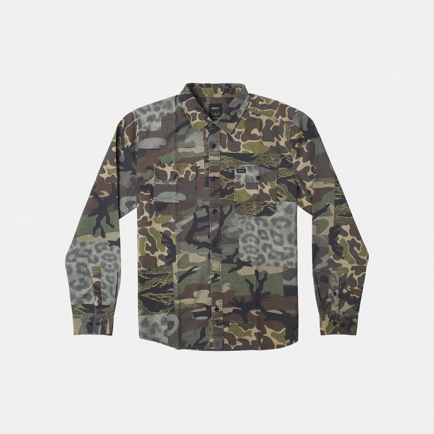 Camisa M/L Hombre Panhandle Ls Fl M Wv Verde-6