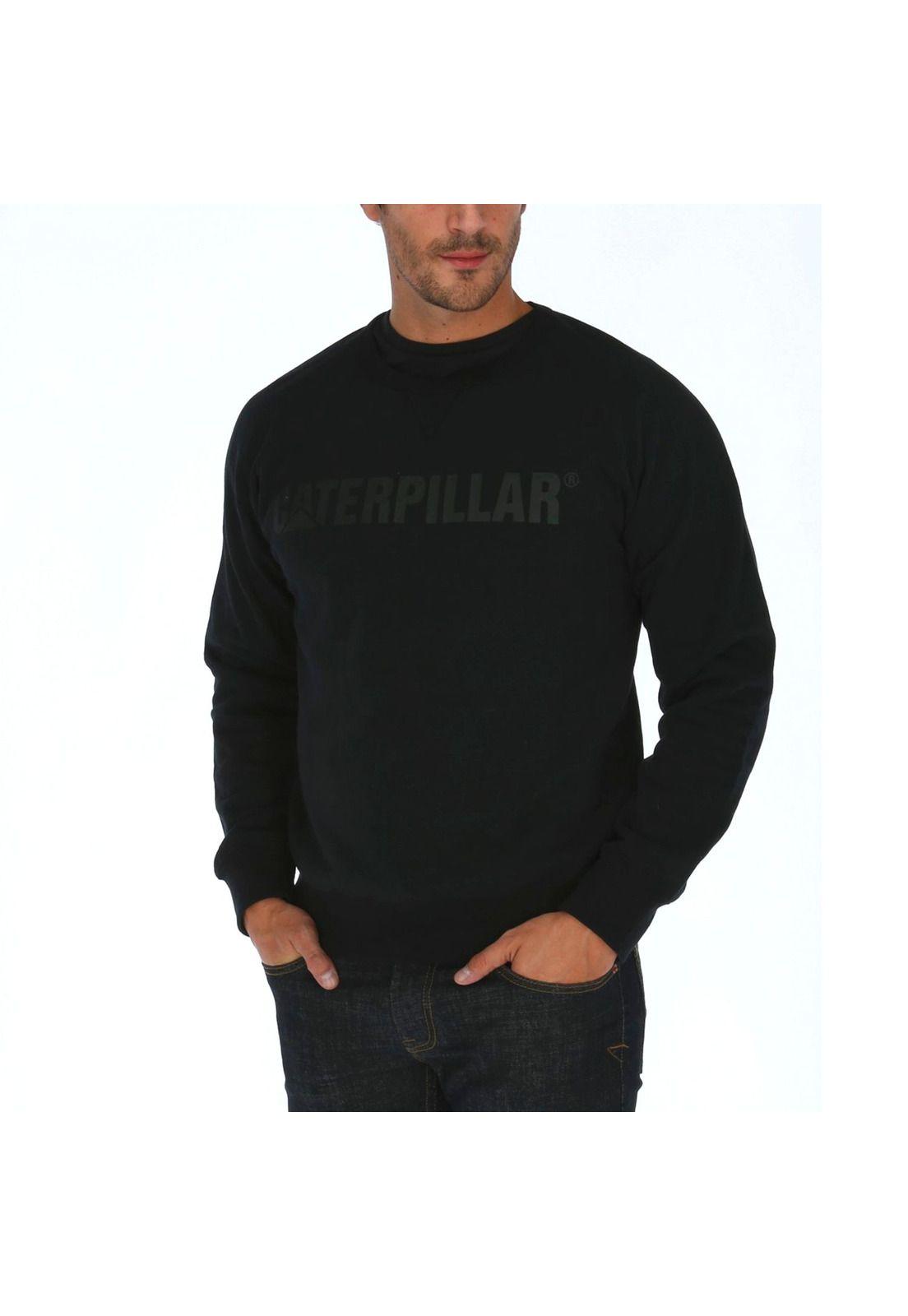 Poleron Hombre Traditional Crew Sweatshirt Negro-1