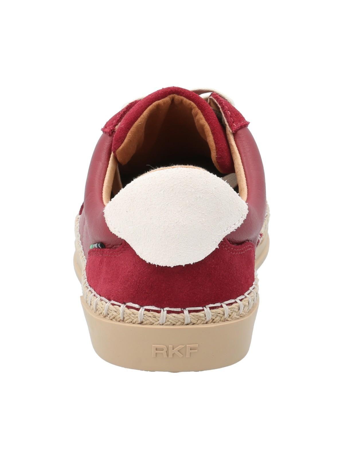 Zapatilla Cuero Mujer Mile Rojo-6