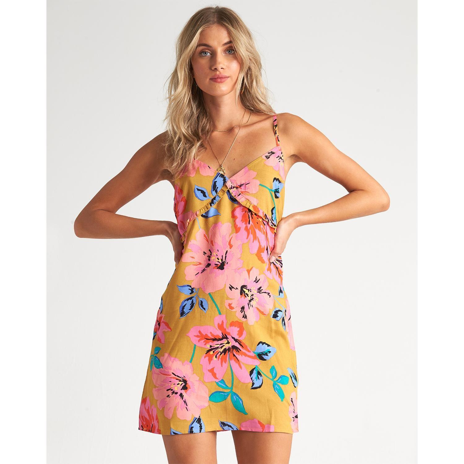Vestido   For The Frill Mostaza Mujer-0