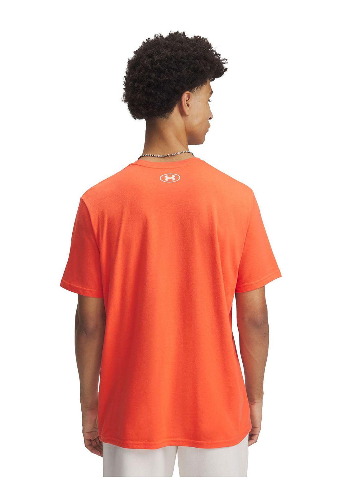 Polera Manga Corta Leftchest Hmbre Naranja-1