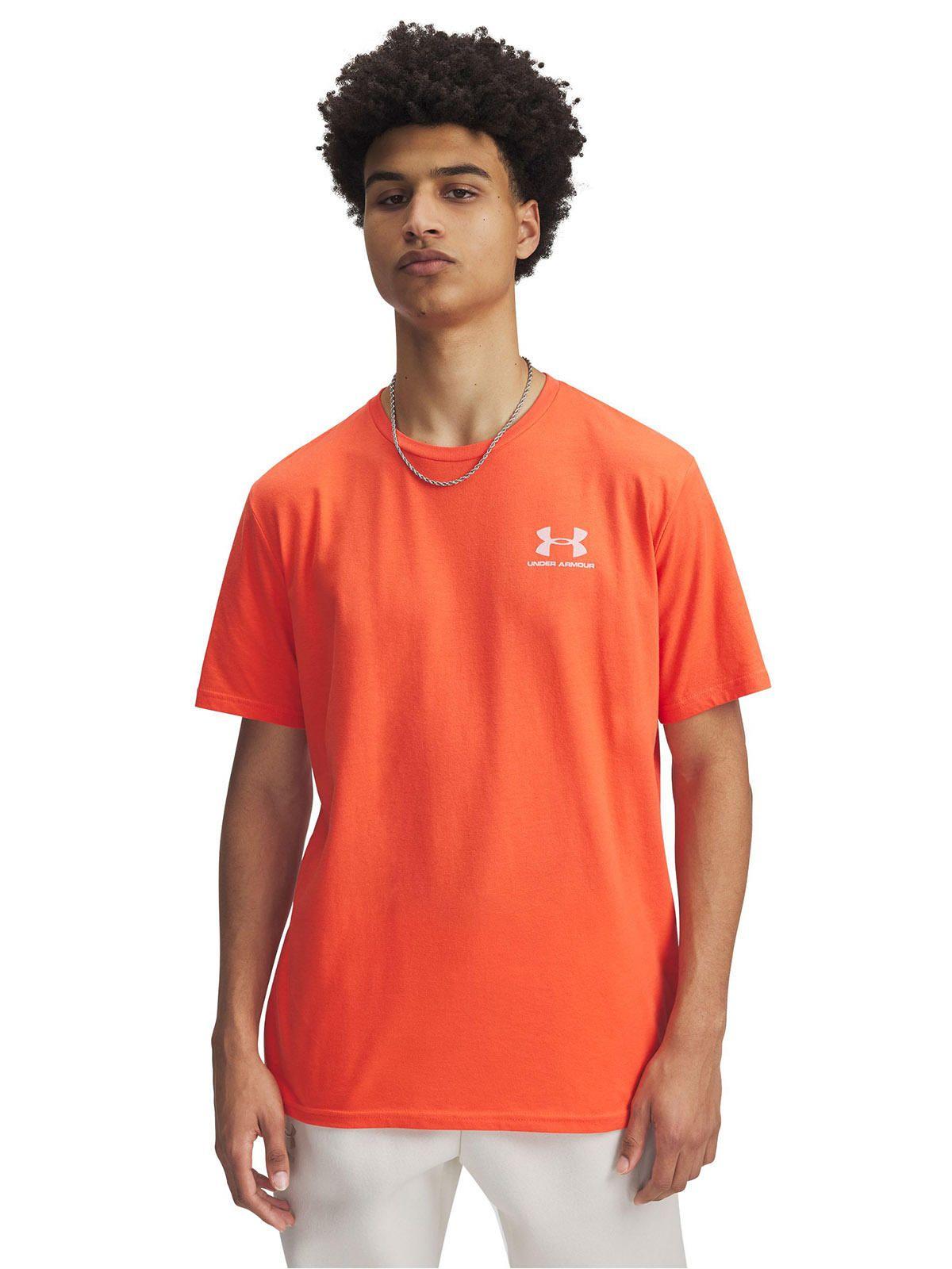 Polera Manga Corta Leftchest Hmbre Naranja-0