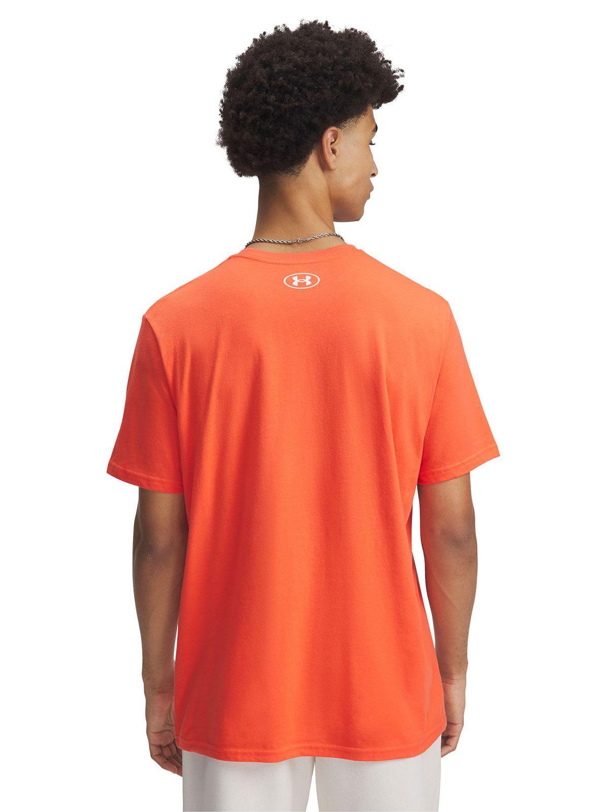 Polera Manga Corta Leftchest Hmbre Naranja-1