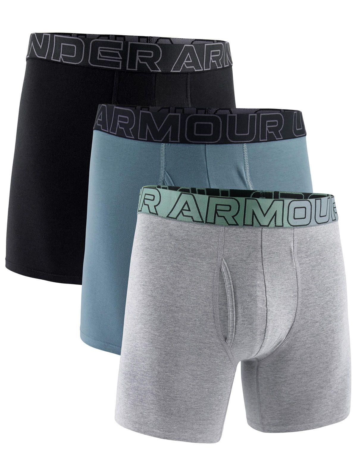 Boxer Performance de algodón 6" para hombre 3pk -0