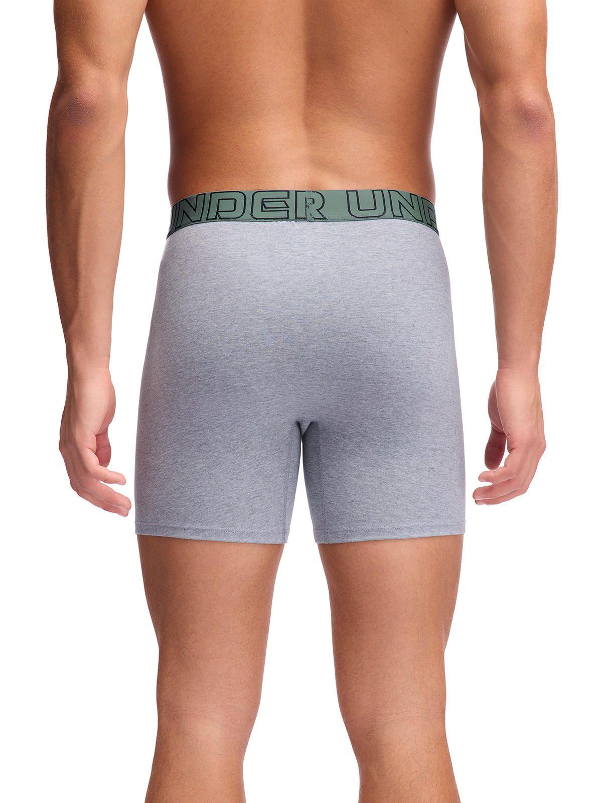 Boxer Performance de algodón 6" para hombre 3pk -3