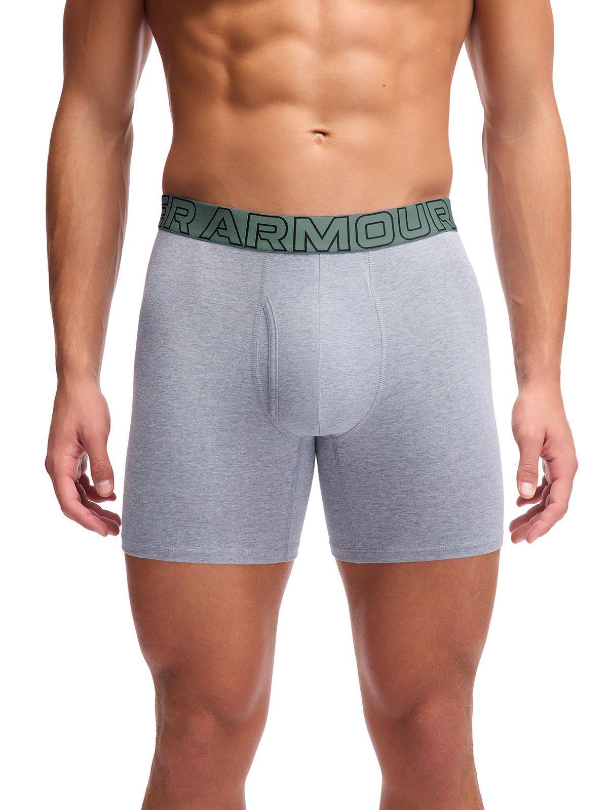 Boxer Performance de algodón 6" para hombre 3pk -1
