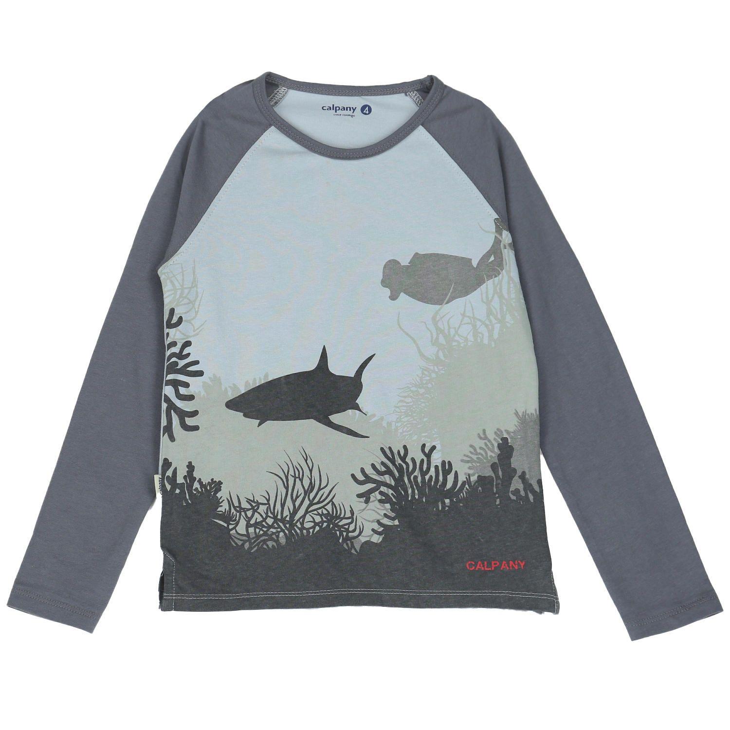 Polera Niño Diving Gris-0