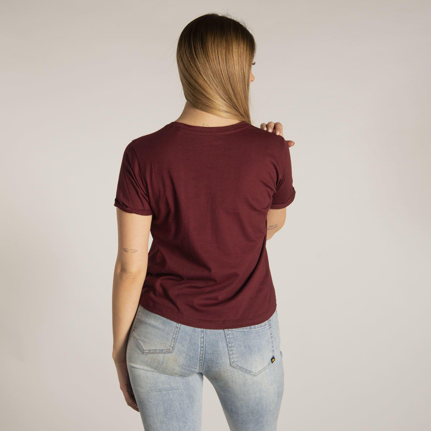 Polera M/C Mujer Joyce Crop Tee Rojo-2