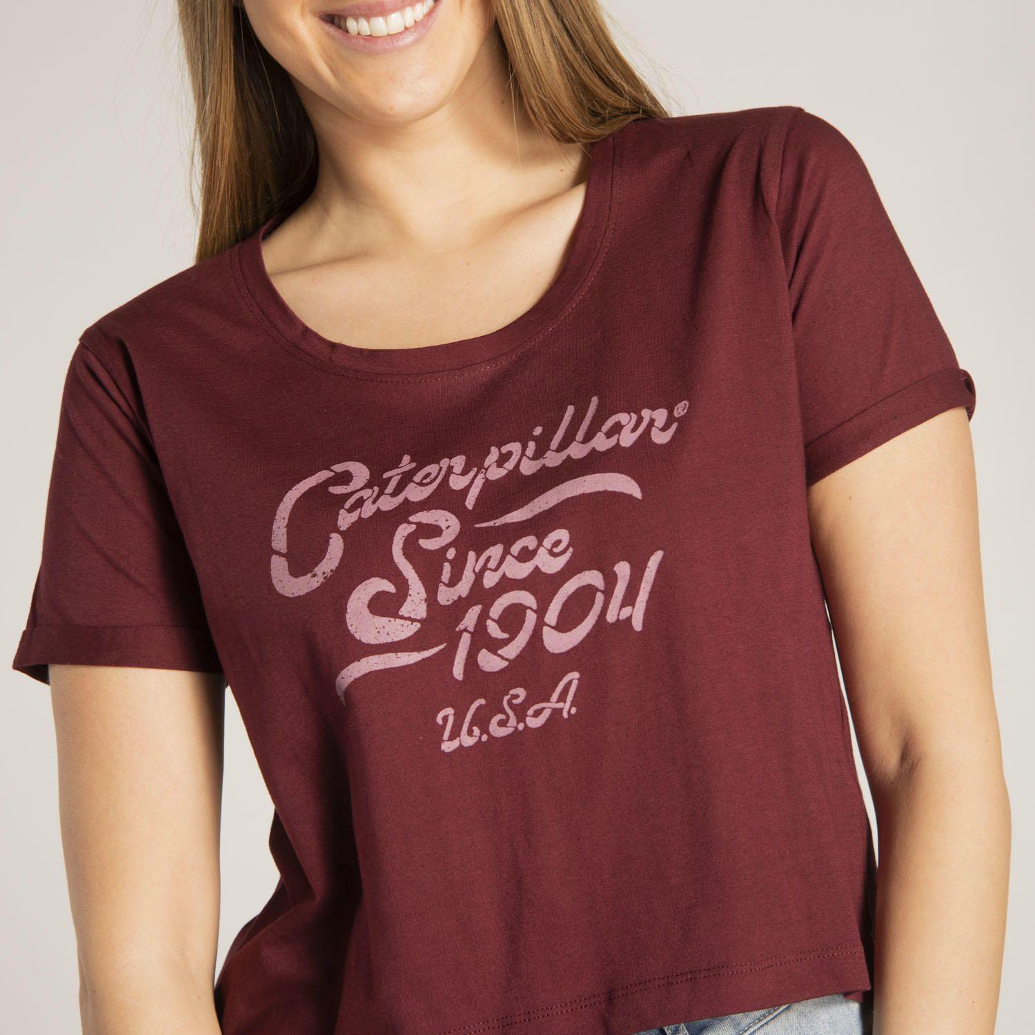 Polera M/C Mujer Joyce Crop Tee Rojo-4