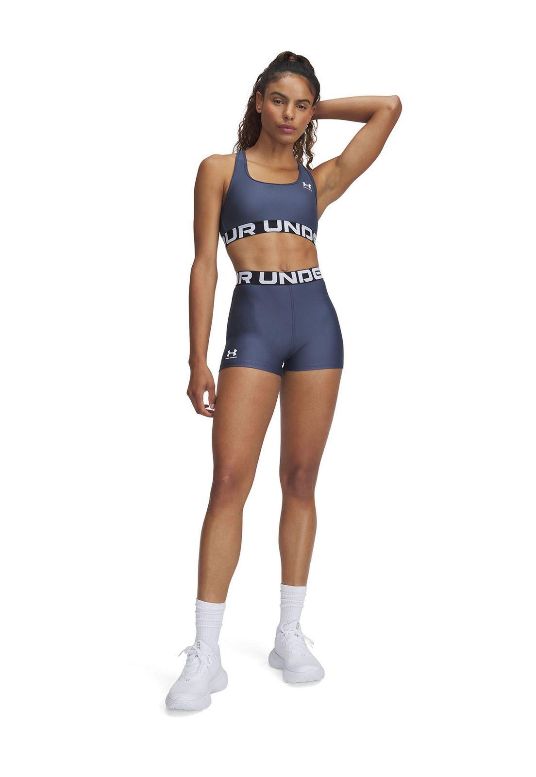 Calzas Heatgear Shorty Para Mujer Gris-3