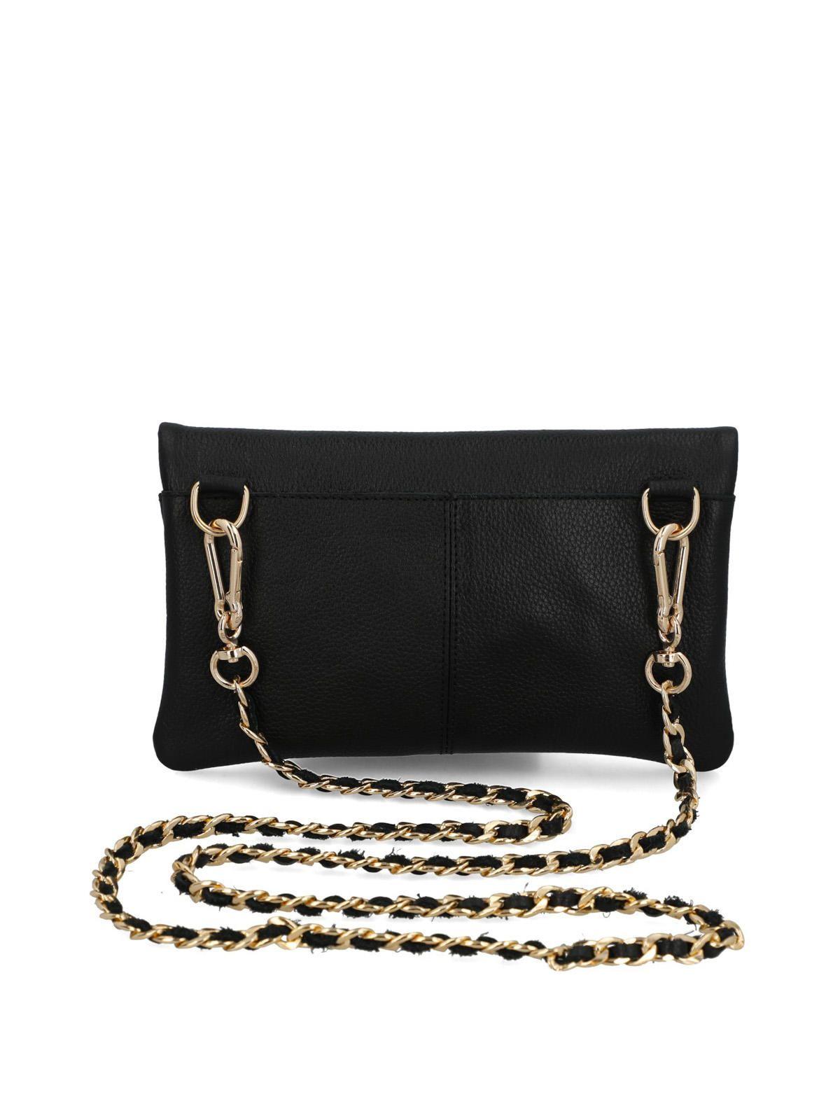 Cartera Cuero Mujer Funny Cross Negro-2