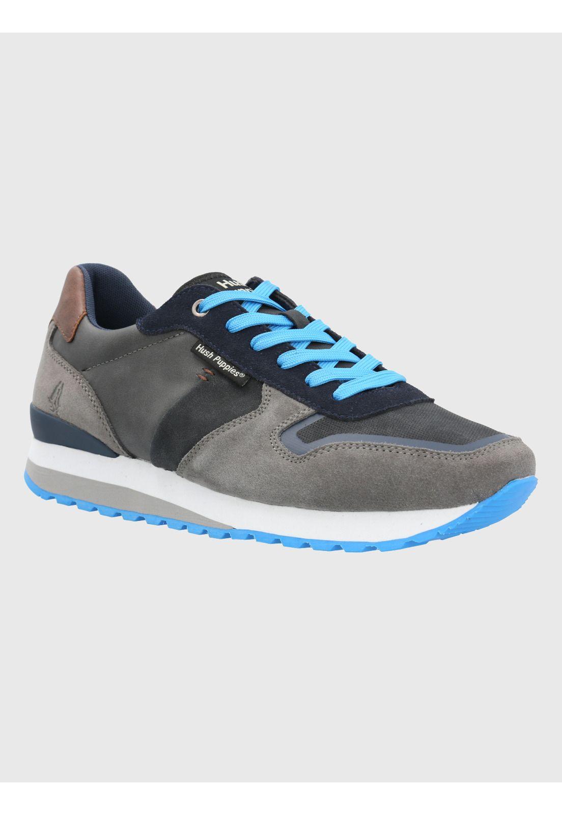 Zapatilla Cuero Hombre Tracer Gris-0