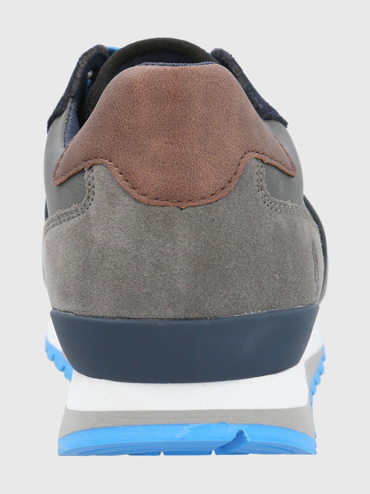 Zapatilla Cuero Hombre Tracer Gris-6