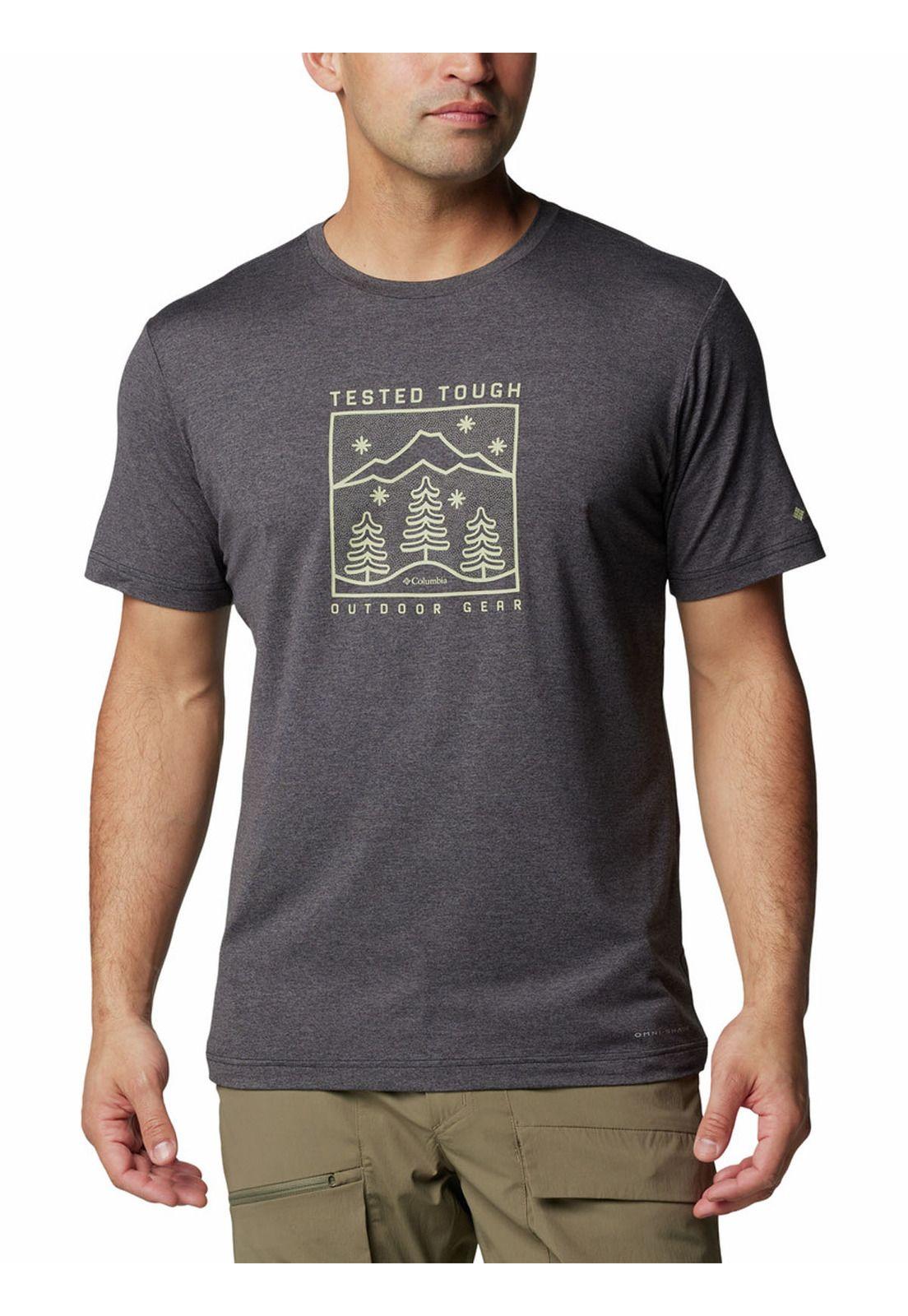 Polera Hombre Kwick Hike Graphic Negro-4