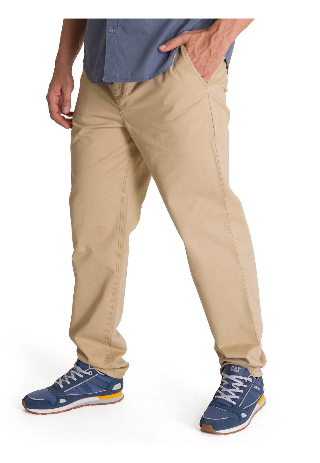 Pantalón Hombre Straight Chino Beige-1