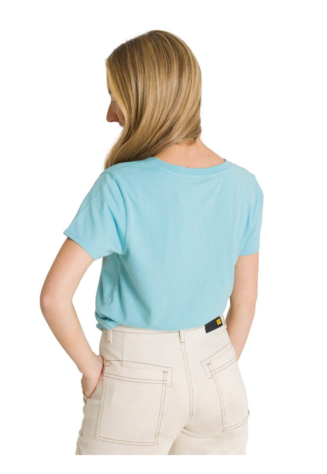 Polera Manga Corta Mujer Since 1904 Celeste-3