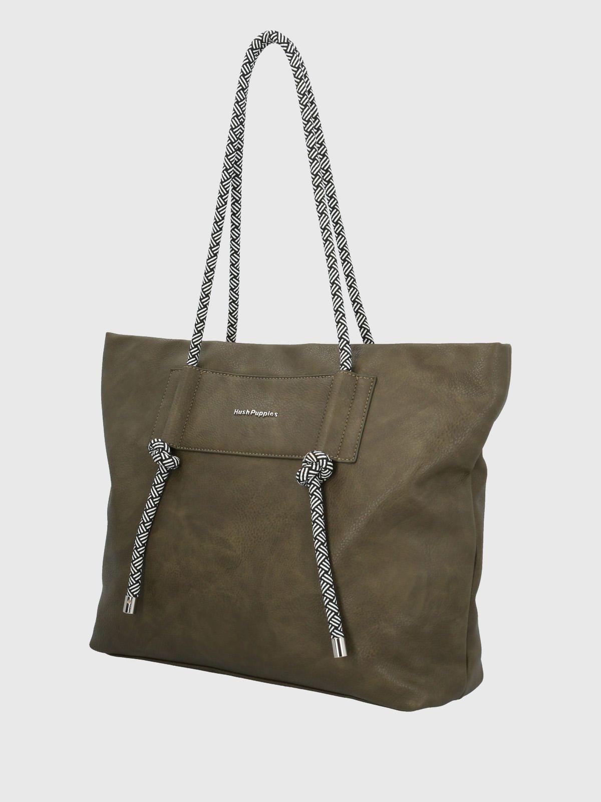 Cartera Ecocuero Mujer Cordy Tote Verde-1