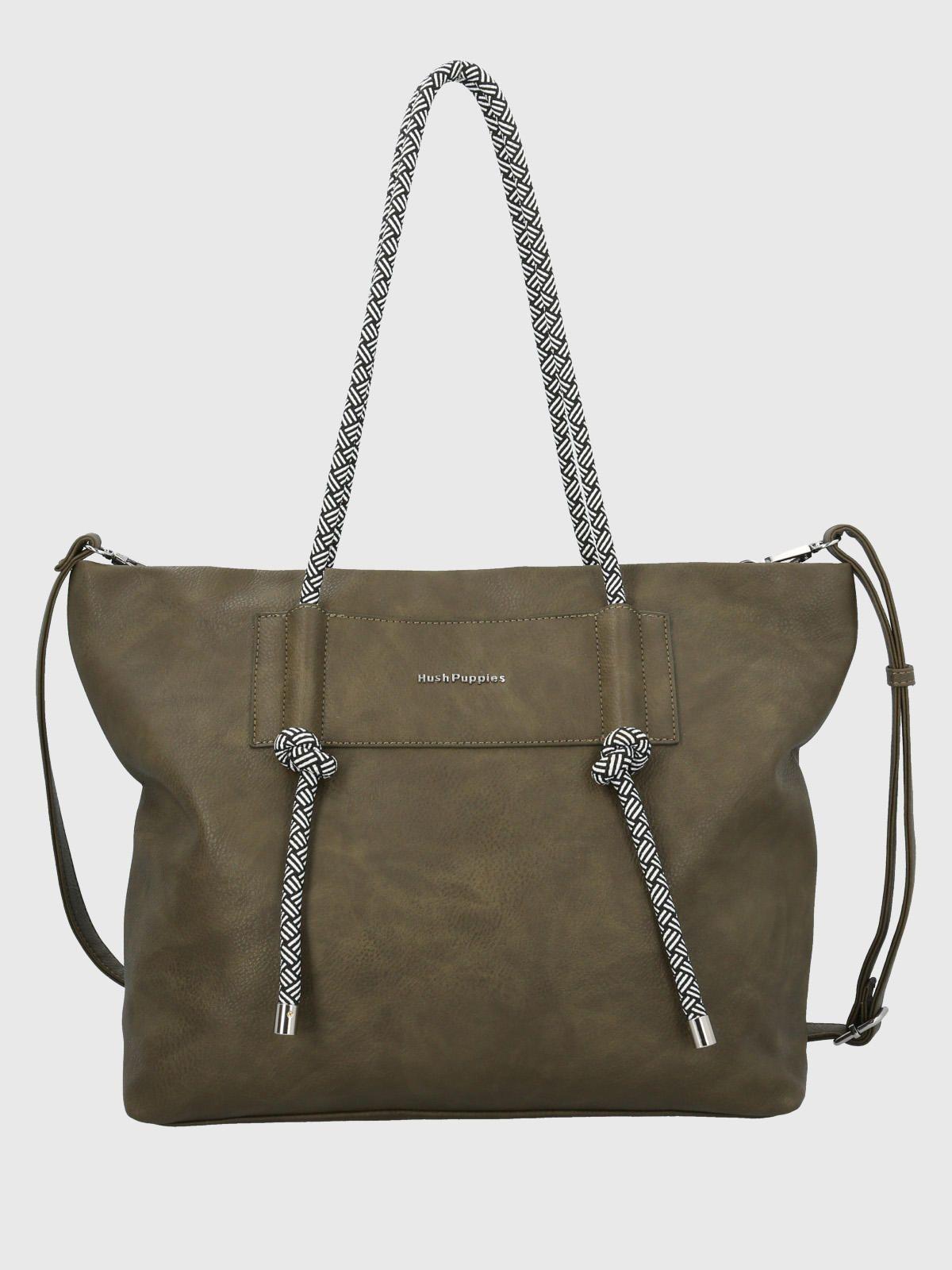 Cartera Ecocuero Mujer Cordy Tote Verde-3