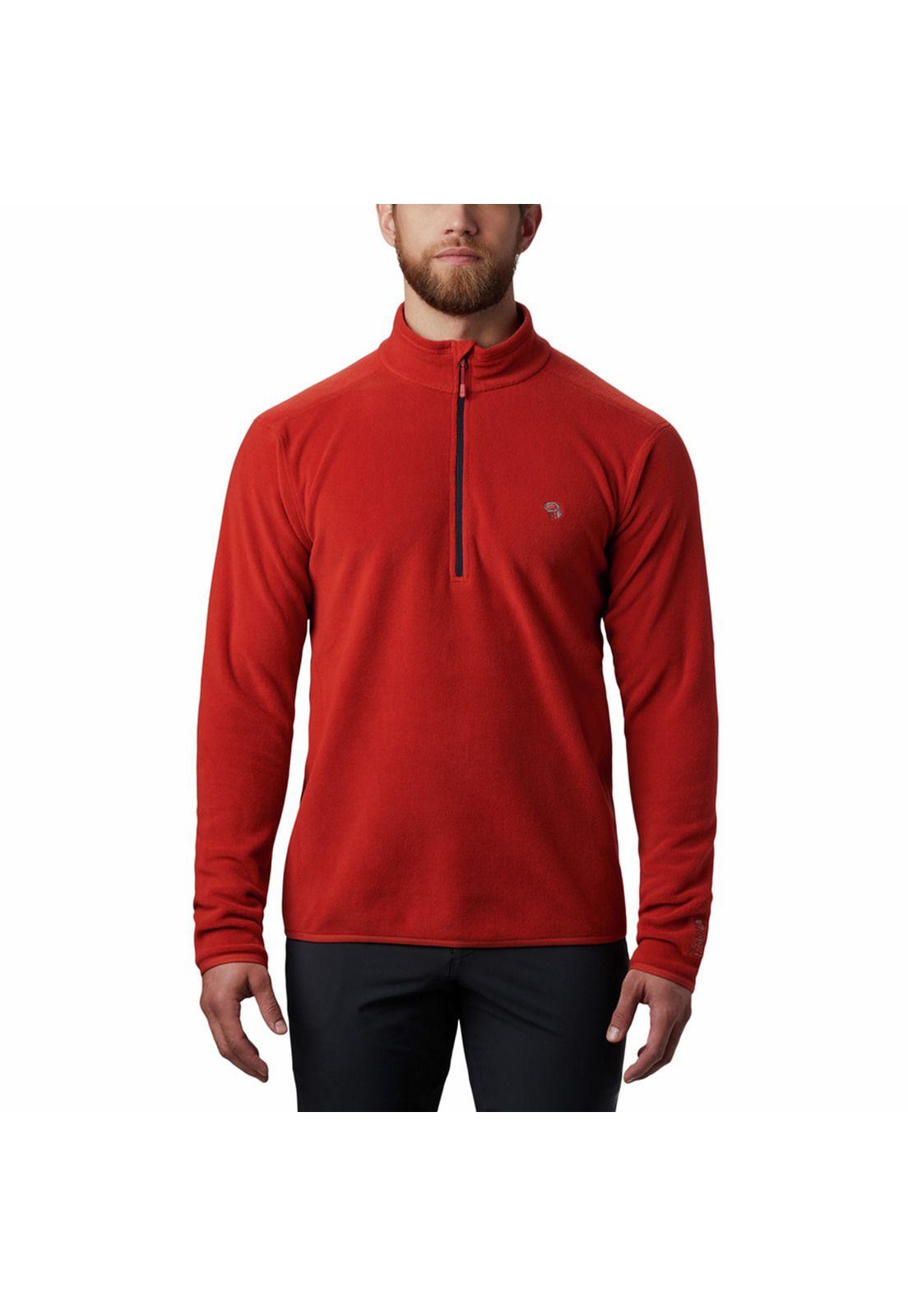 Polar Hombre Macrochill 1/2 Zip Naranjo-0