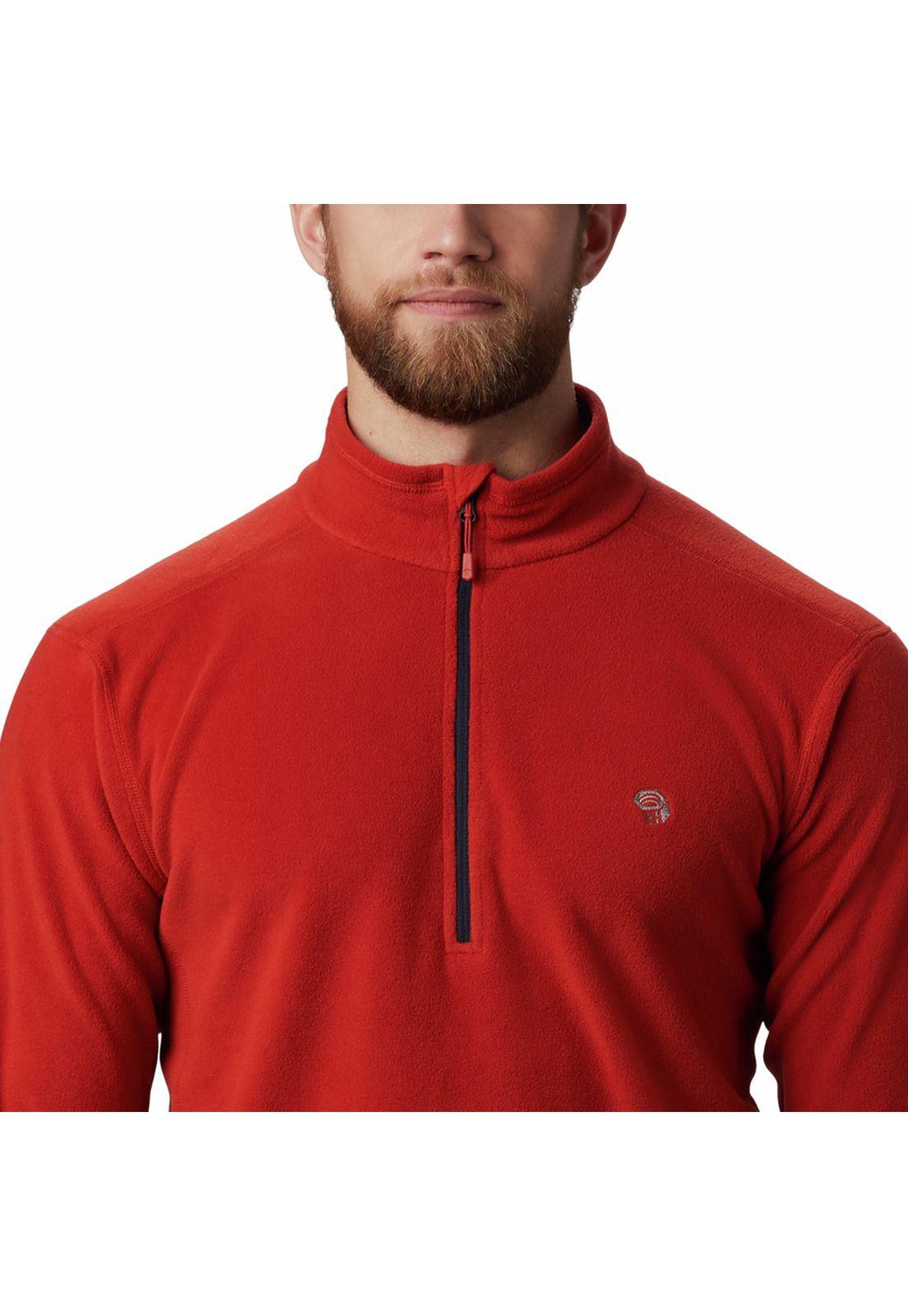 Polar Hombre Macrochill 1/2 Zip Naranjo-2