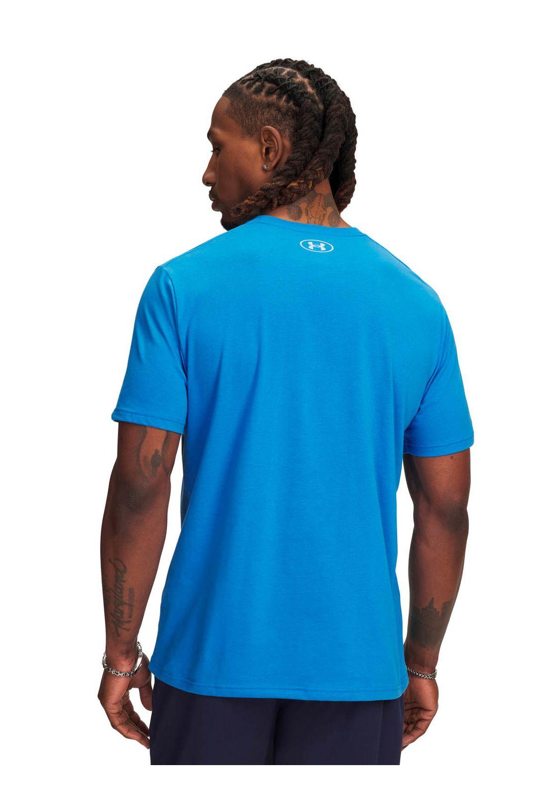 Polera Manga Corta Lifestyle para hombre Logo Azul -1