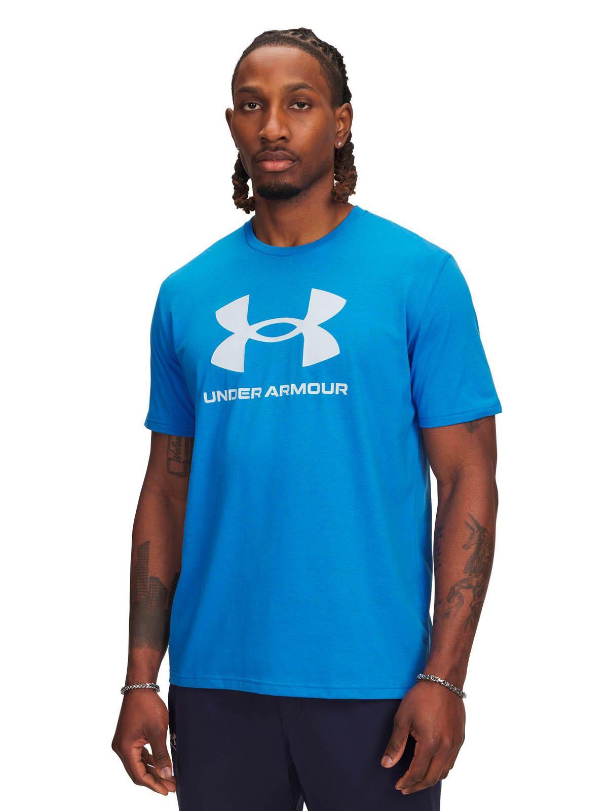 Polera Manga Corta Lifestyle para hombre Logo Azul -0