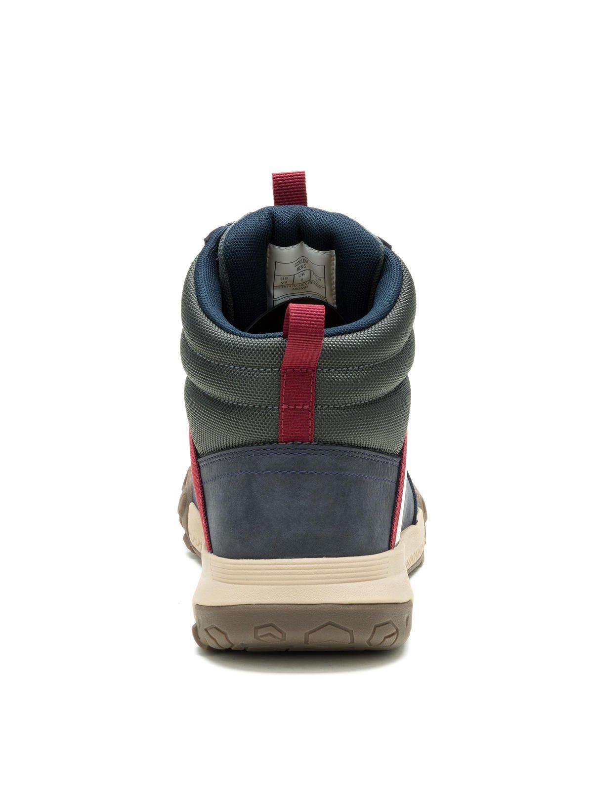 Zapatilla C/Caña Cuero Hombre Hex Ready Mid Wp Azul-5